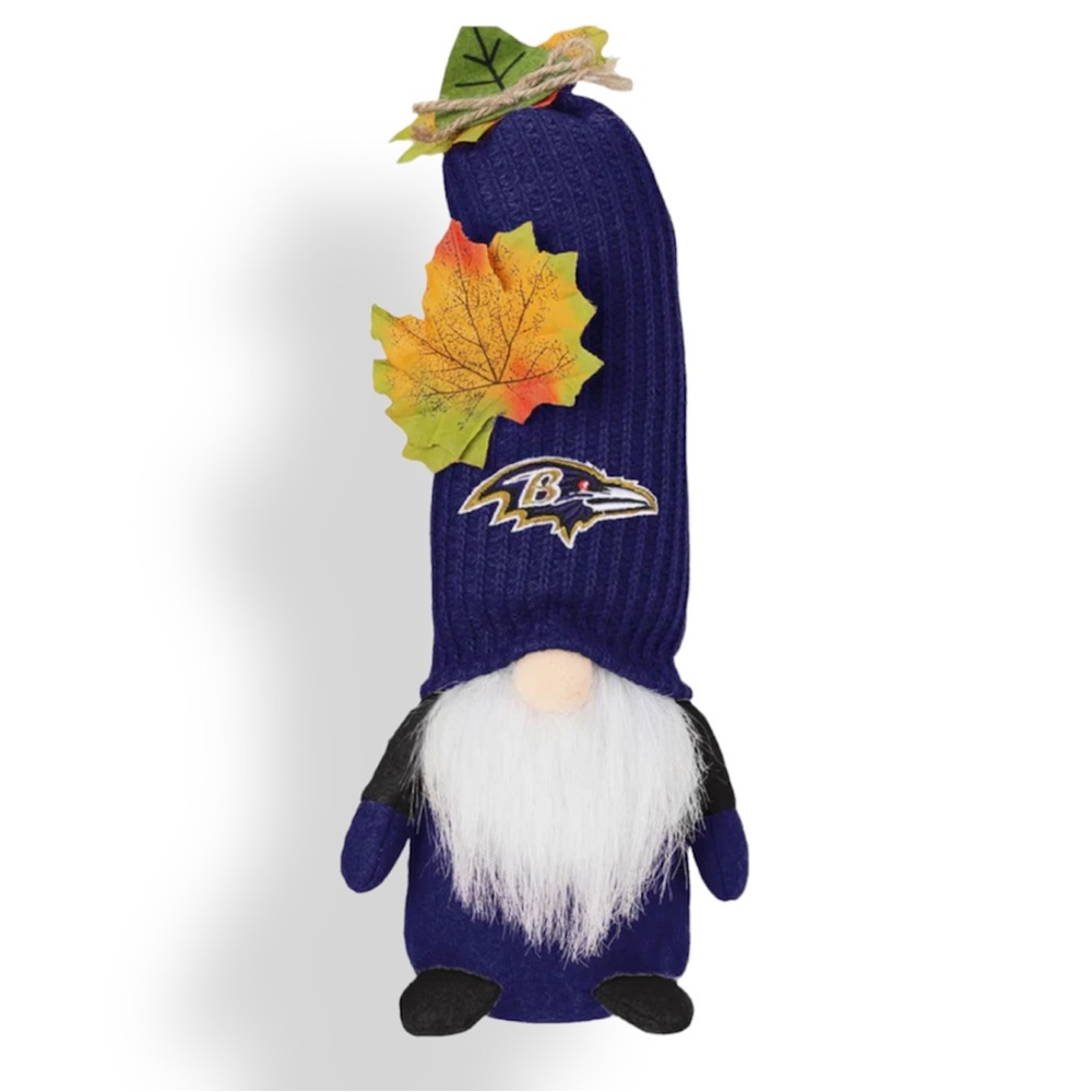 Baltimore Ravens Mixed Material Harvest Plush Gnome New with Tags
